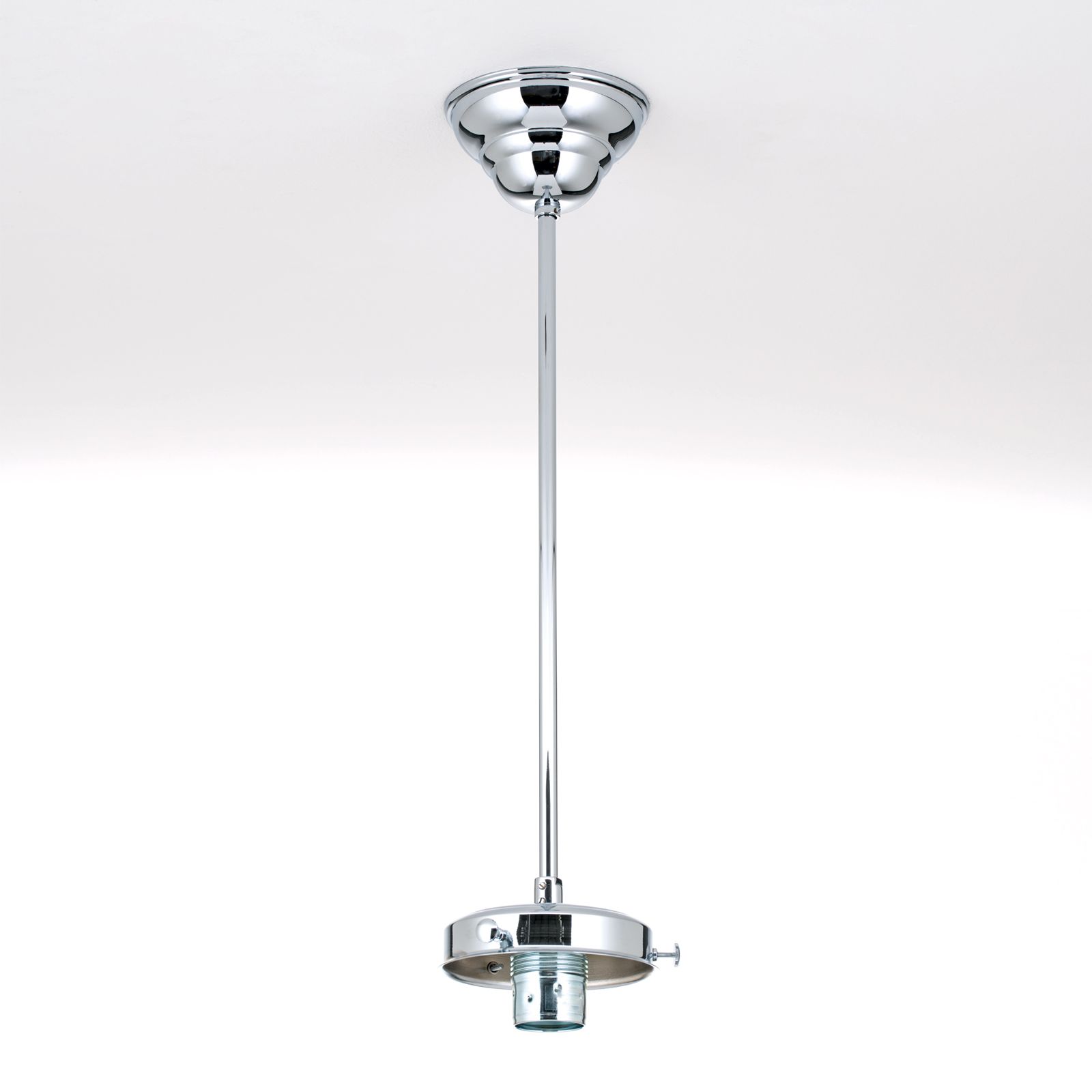 Pendent suspension for glasses with 8 cm grip edge, 40 cm, chrome