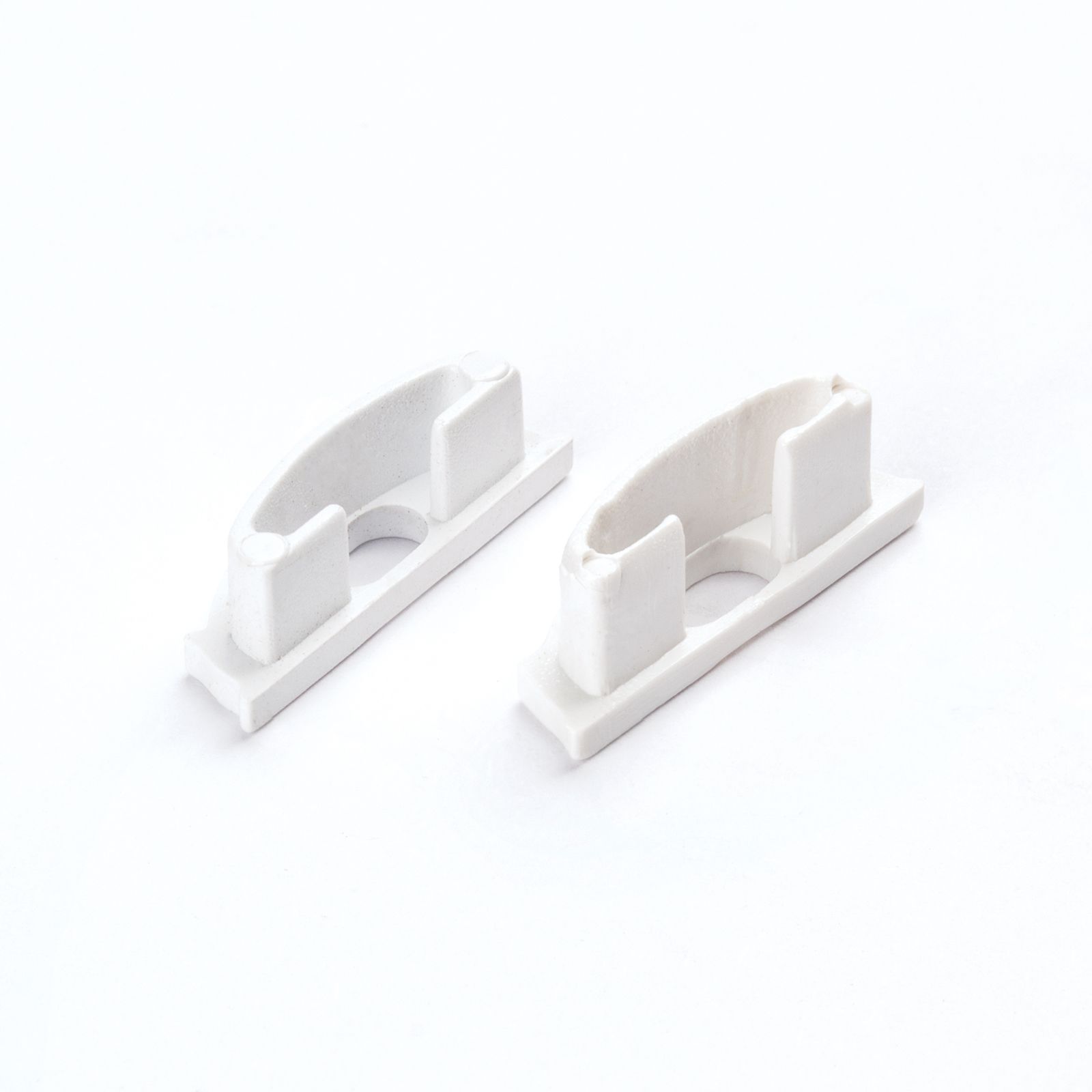 Aluminium profile end caps for LED, 2 pieces