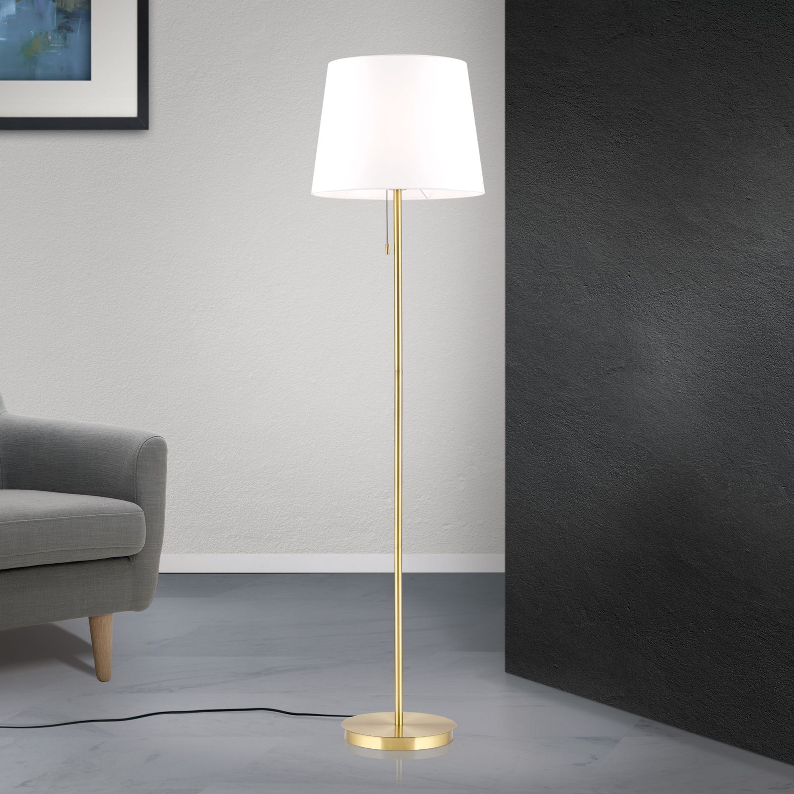 Floor lamp LUDWIG, patina finish