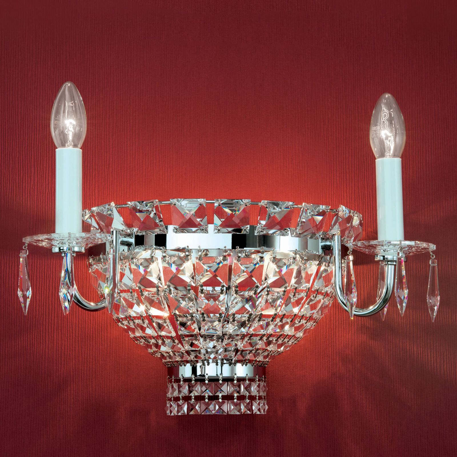 Wall light AMBASSADOR, 4-flames, chrome