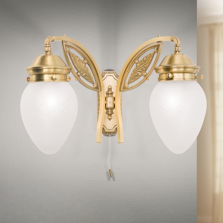 Wandleuchte BUDAPEST, 2-flammig, Bronze