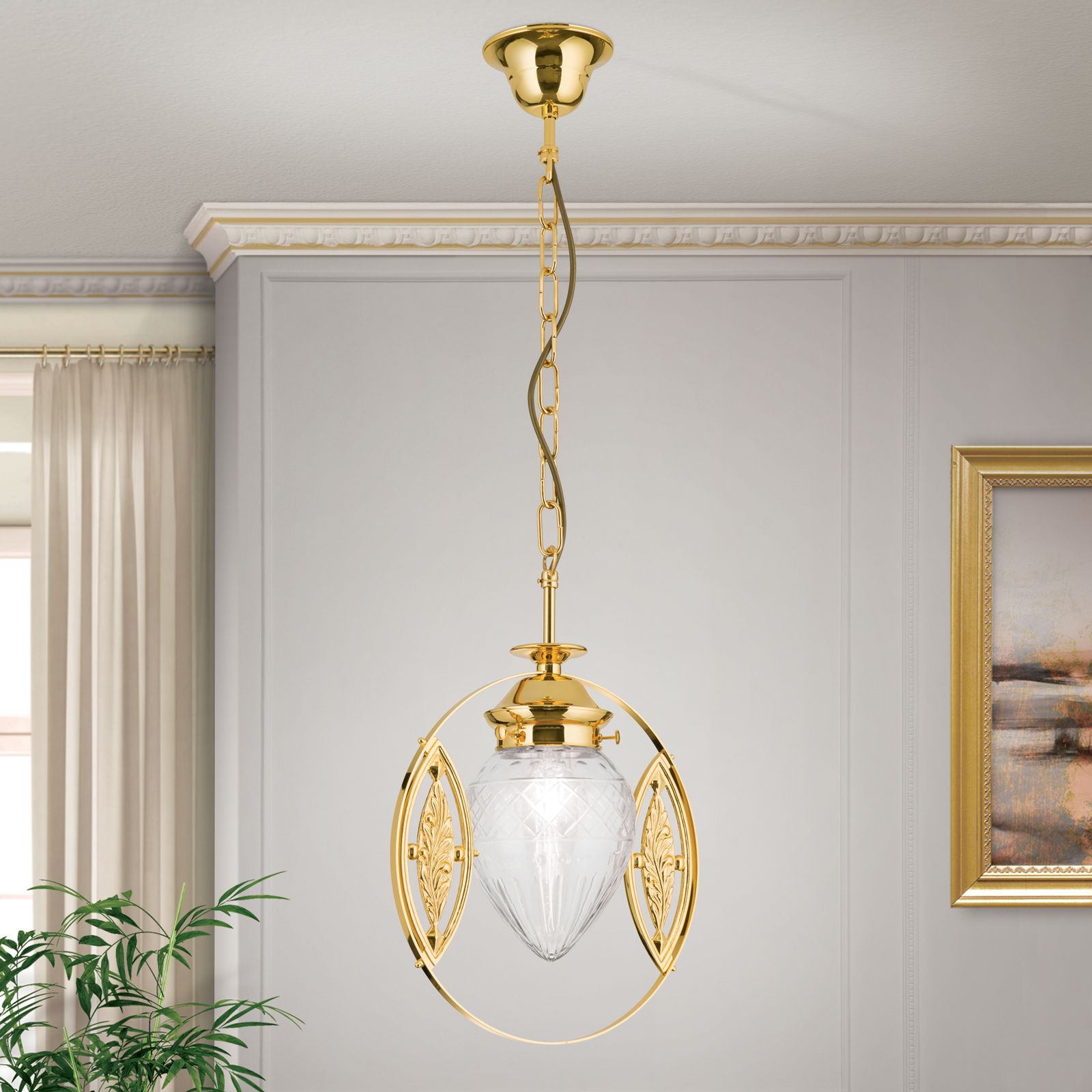 Hängeleuchte BUDAPEST, Gold