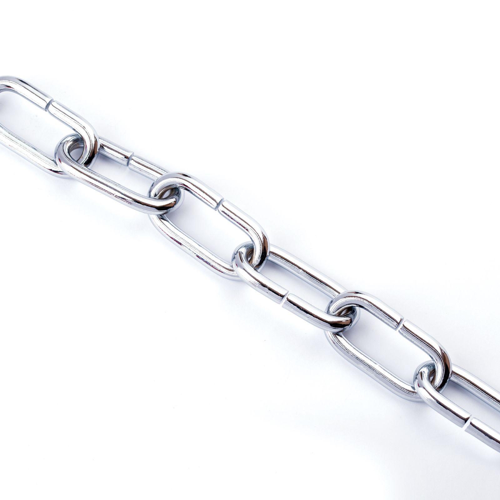 Lamp chain, 48x22x6 mm, 1 m, chrome
