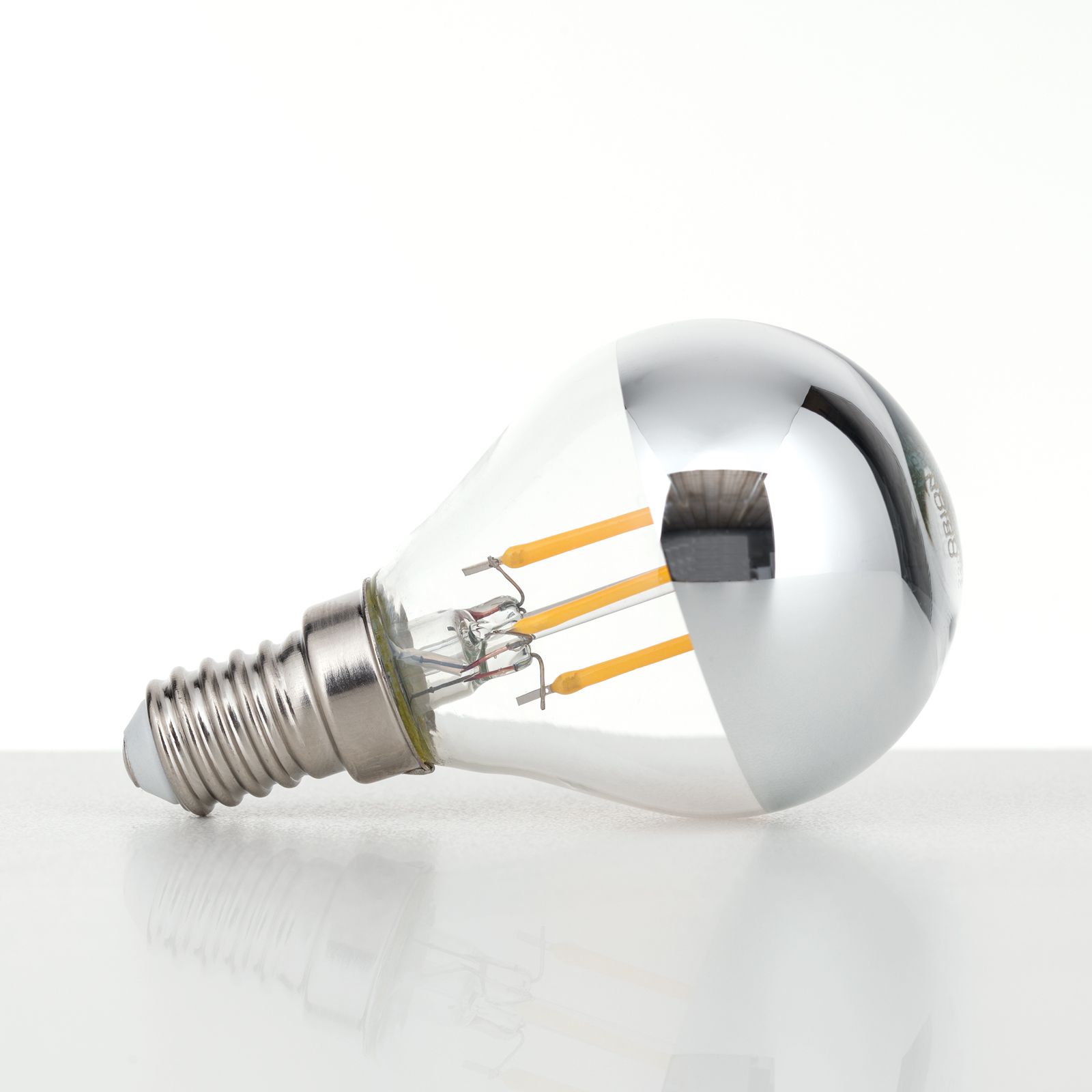 LED žárovka do zrcátka, E14, 4W, stříbrná