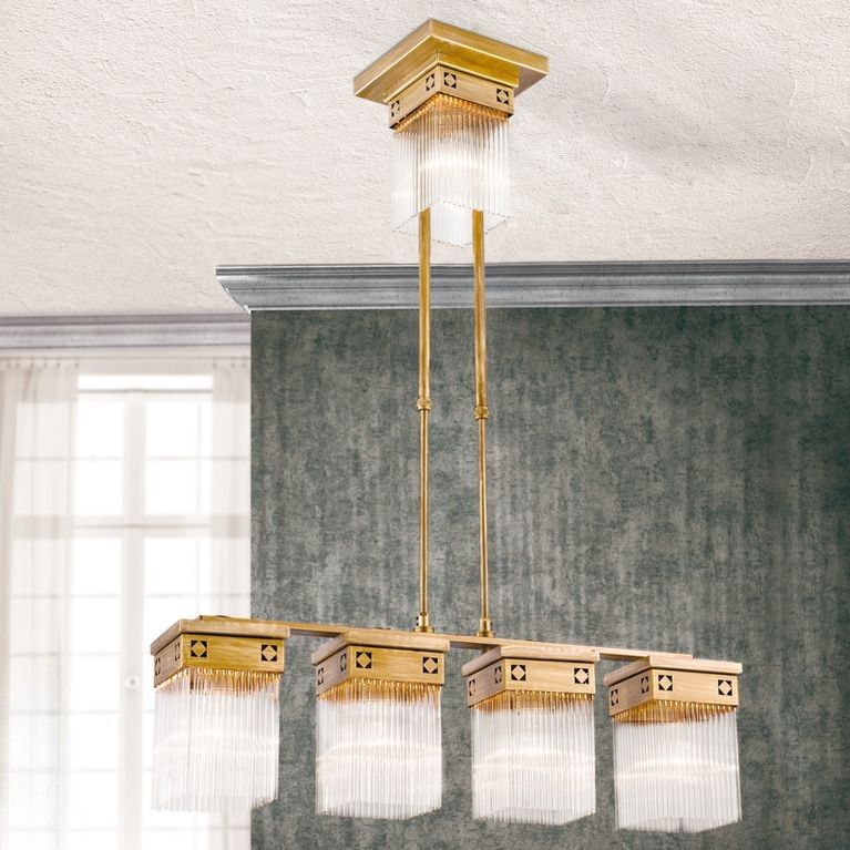 Hängeleuchte ART QUATRO, 5-flammig, Altbronze