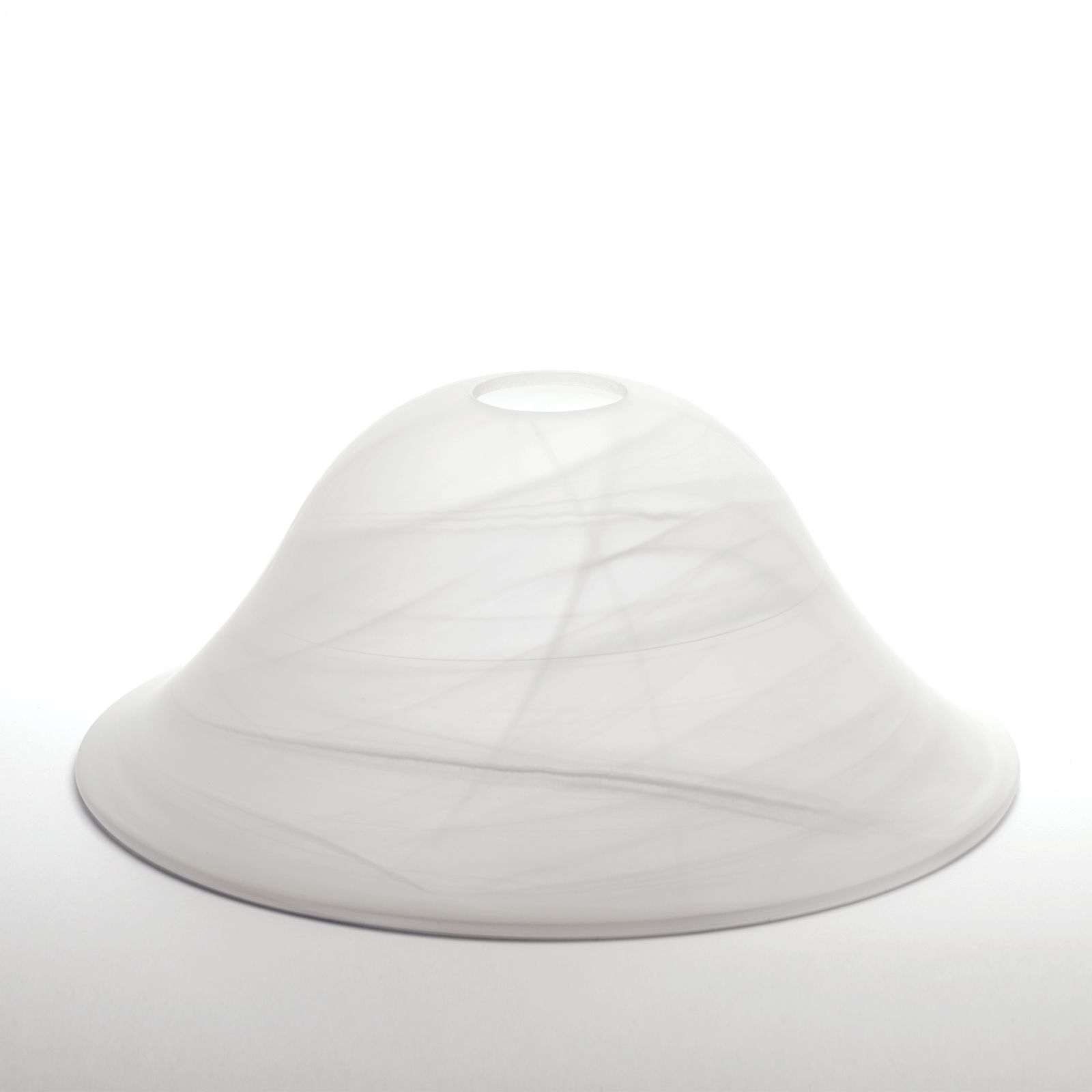 Glasschirm LUDO 1708, Ø 265 mm, Alabaster