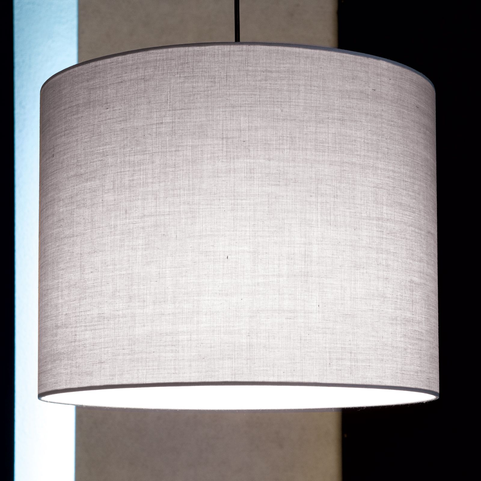 Grey fabric store light shade