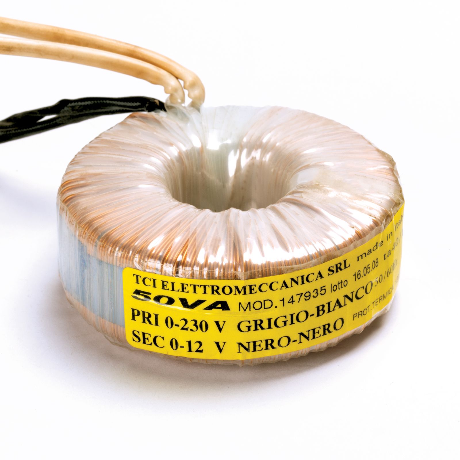 Toroidal transformer 50VA Mod. 147935 230-12V, dimmable
