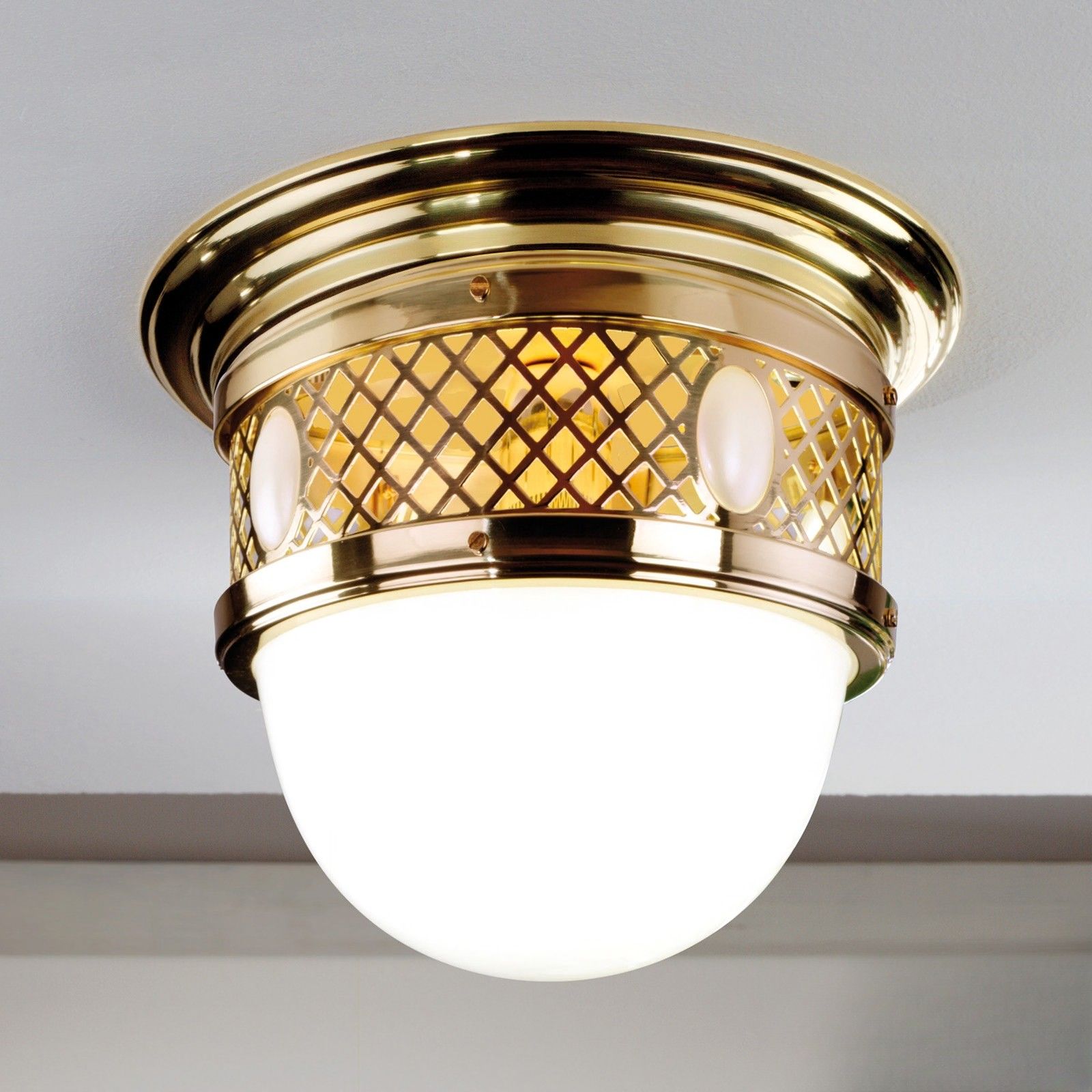 Deckenleuchte ALT WIEN, Messing glänzend, 30cm