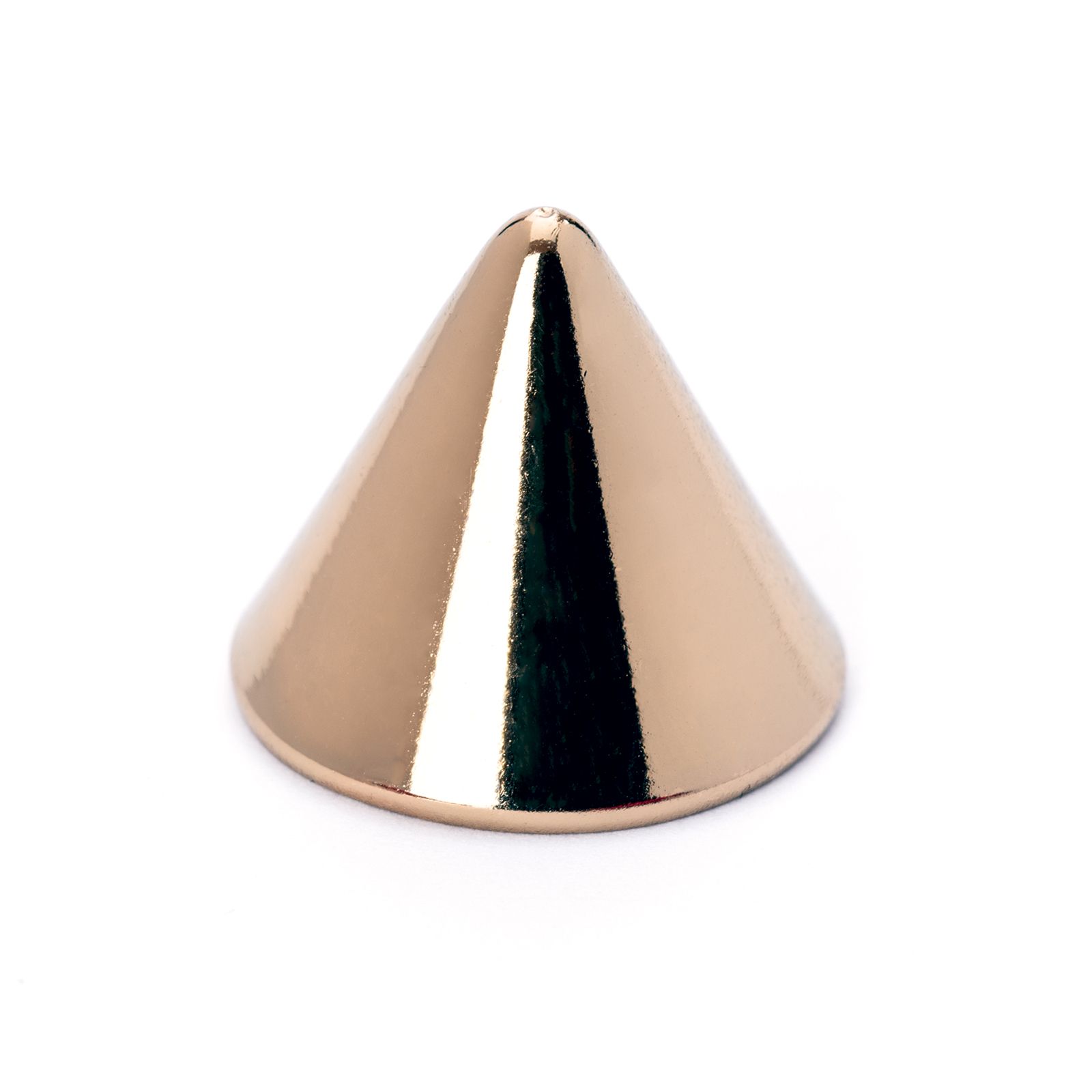 Kuželový knoflík, závit M10x1, zlatý