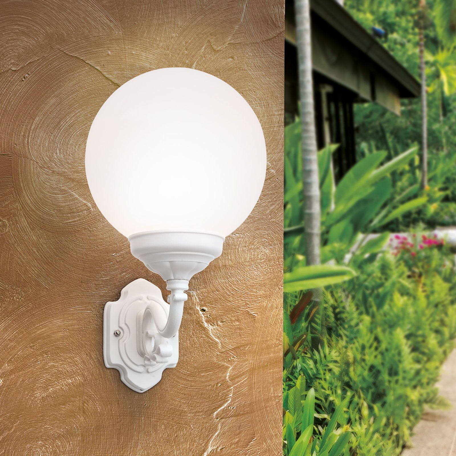 Wandaußenleuchte REIKA, weiß