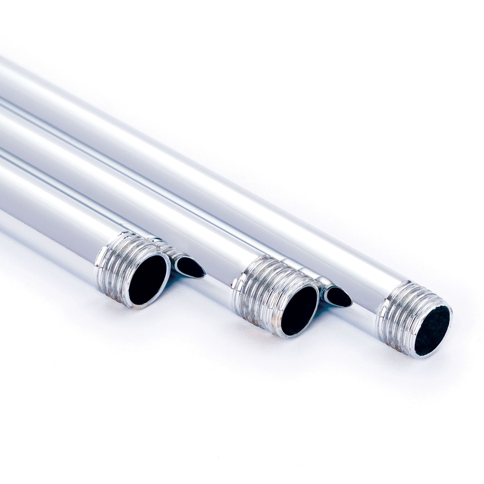 Pipe rod, 1/4" thread, 70 cm, chrome