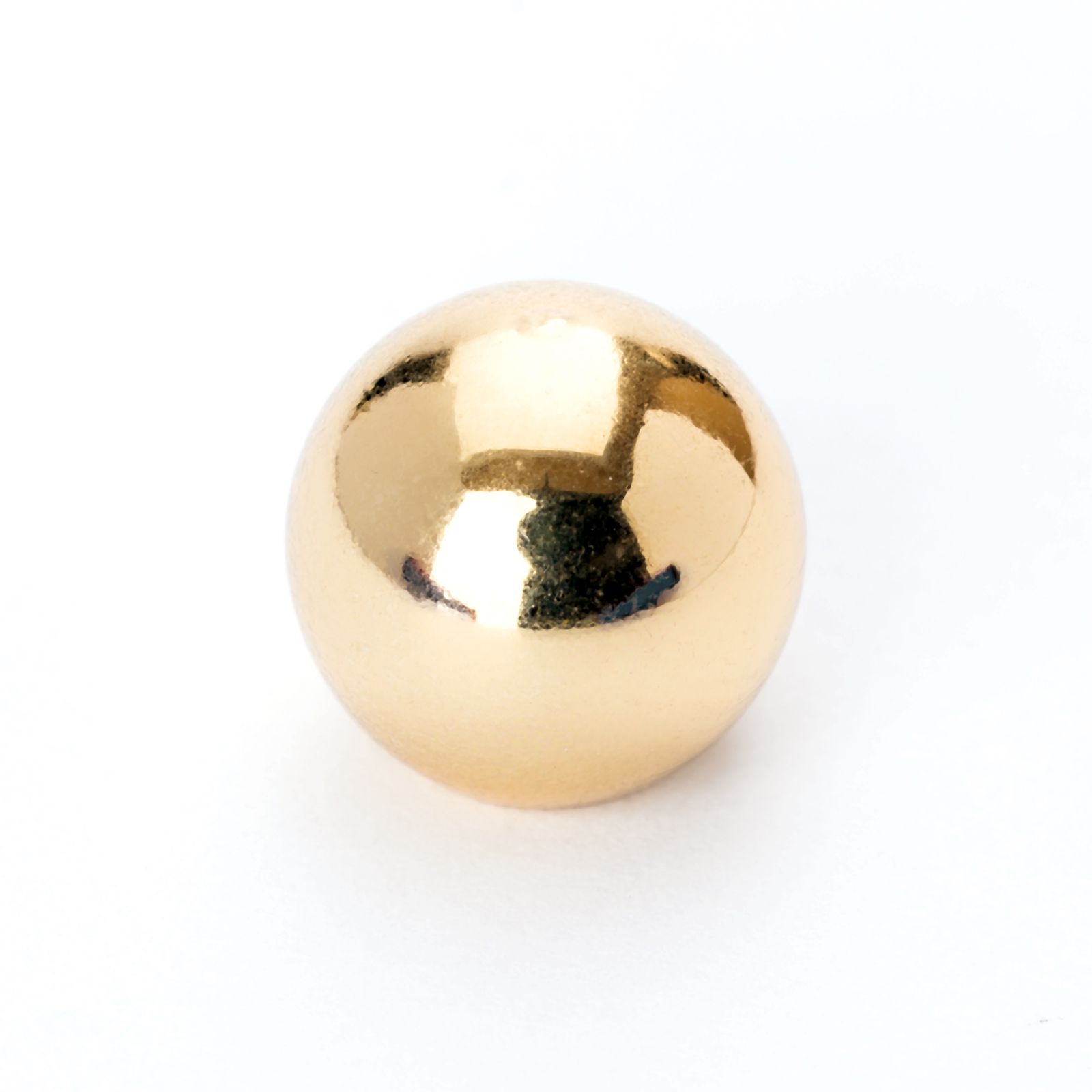 Zierkugel mit Gewinde M3, Gold