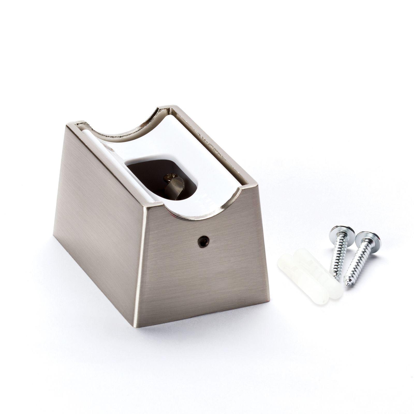 Lamp holder S14D, metal, satin