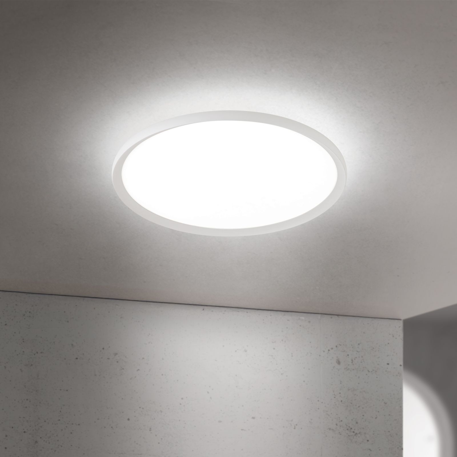 LED Deckenleuchte KANT, Ø 60cm, Weiß