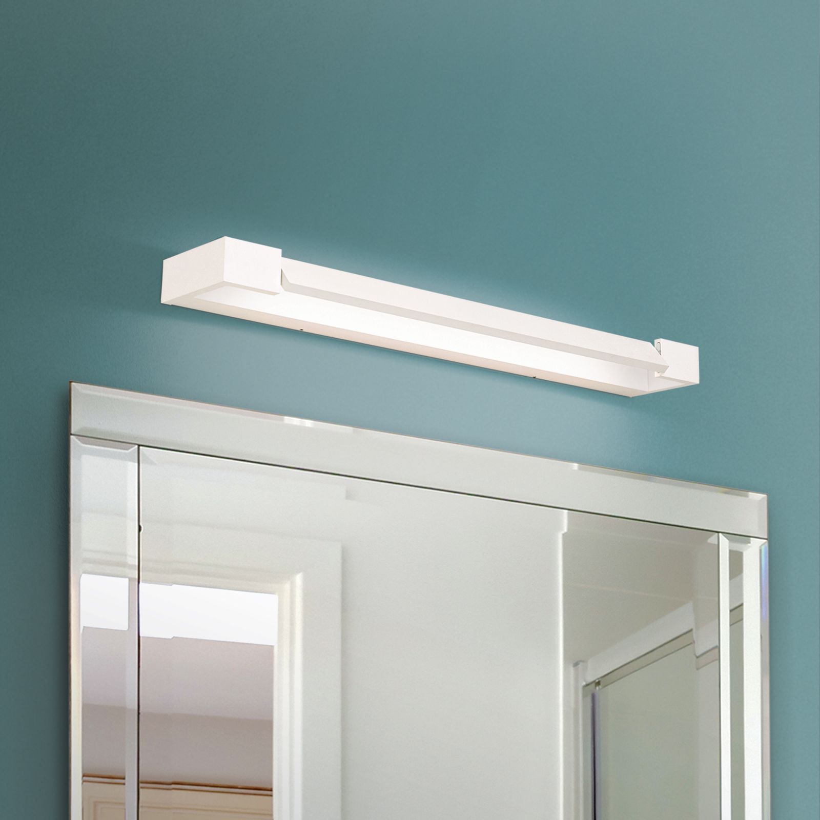 LED mirror luminaire MARILYN, movable reflector, white, 60cm