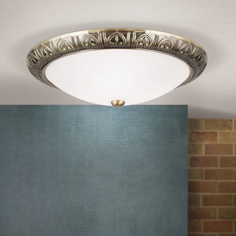 Ceiling light PANKOK, bronze, 38cm