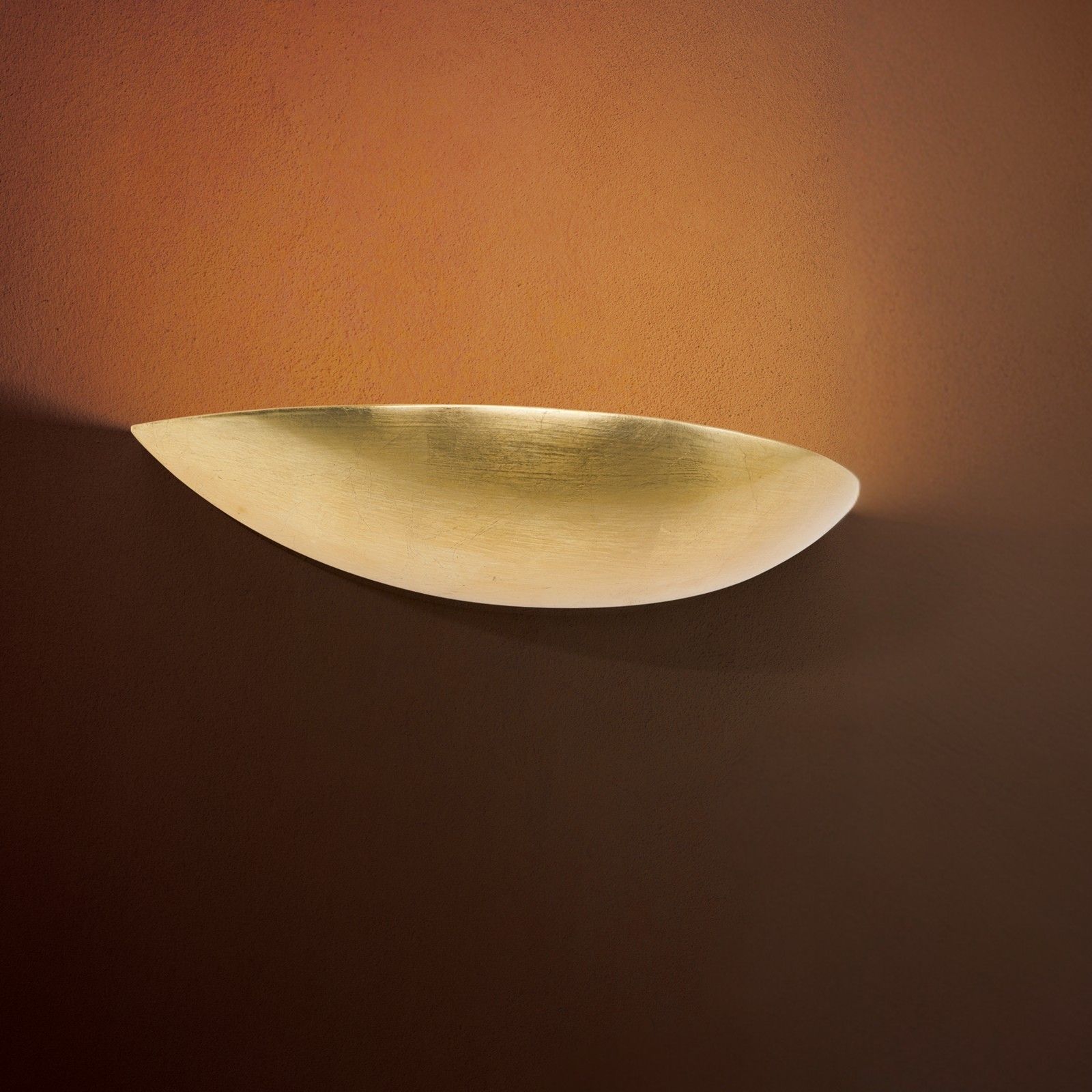 Wandleuchte BELVINA, 1-flammig, Altgold
