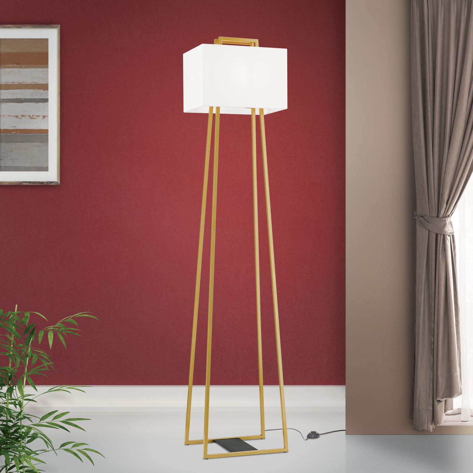Floor lamp GORDI, gold