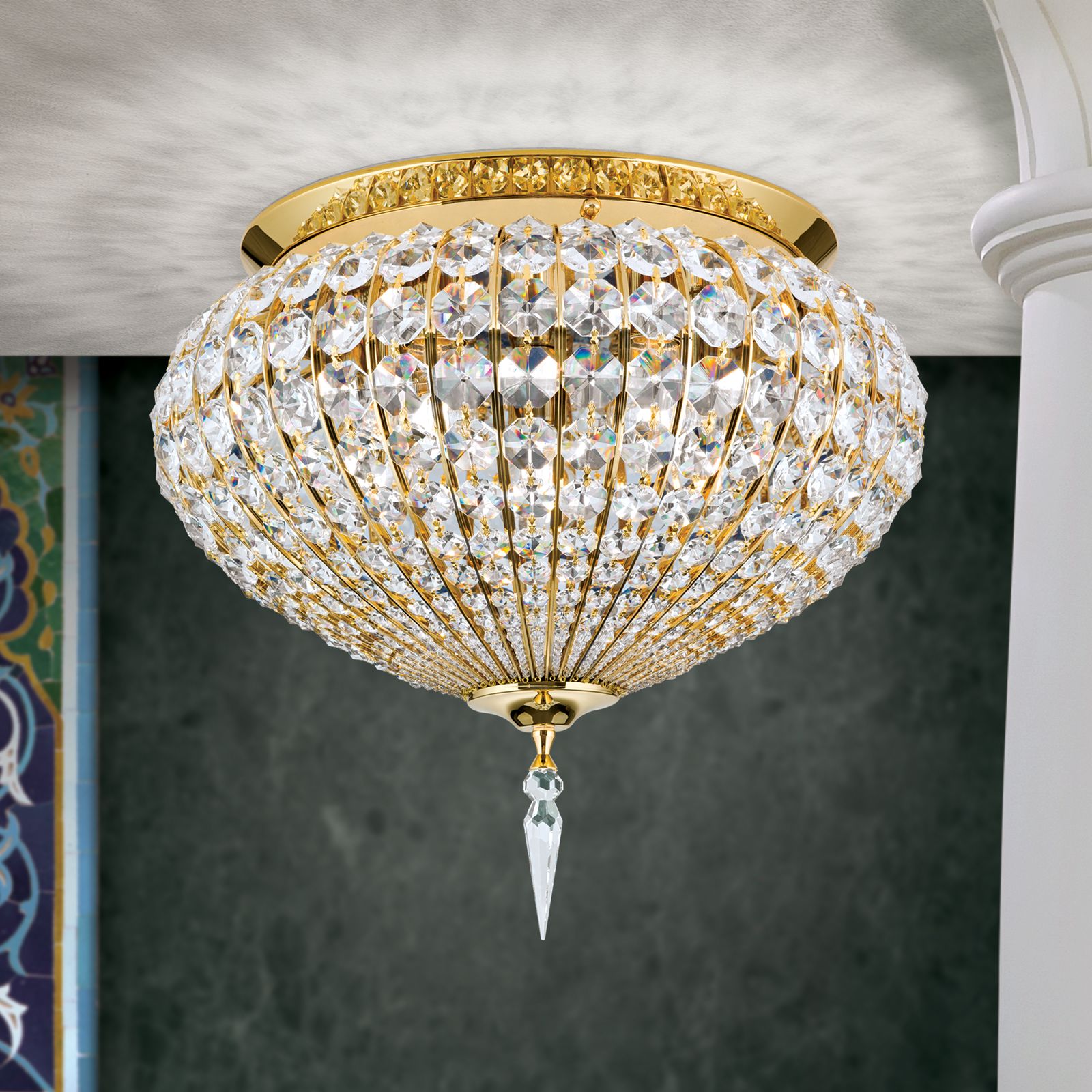 Deckenleuchte ORIENTAL, Gold, 50cm