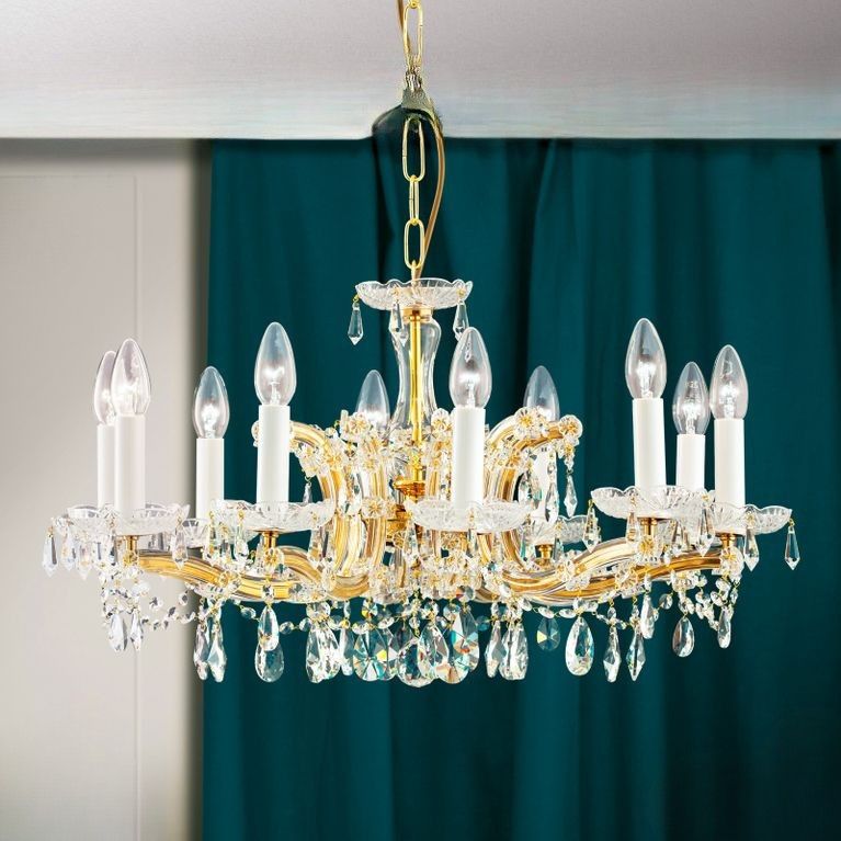 Luster MARIA THERESIA, 10-flammig, Gold
