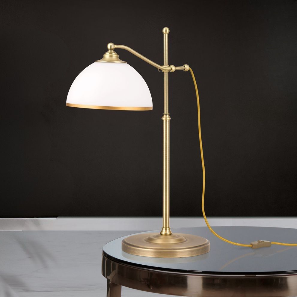 Tischleuchte OLD LAMP, Patina, einflammig