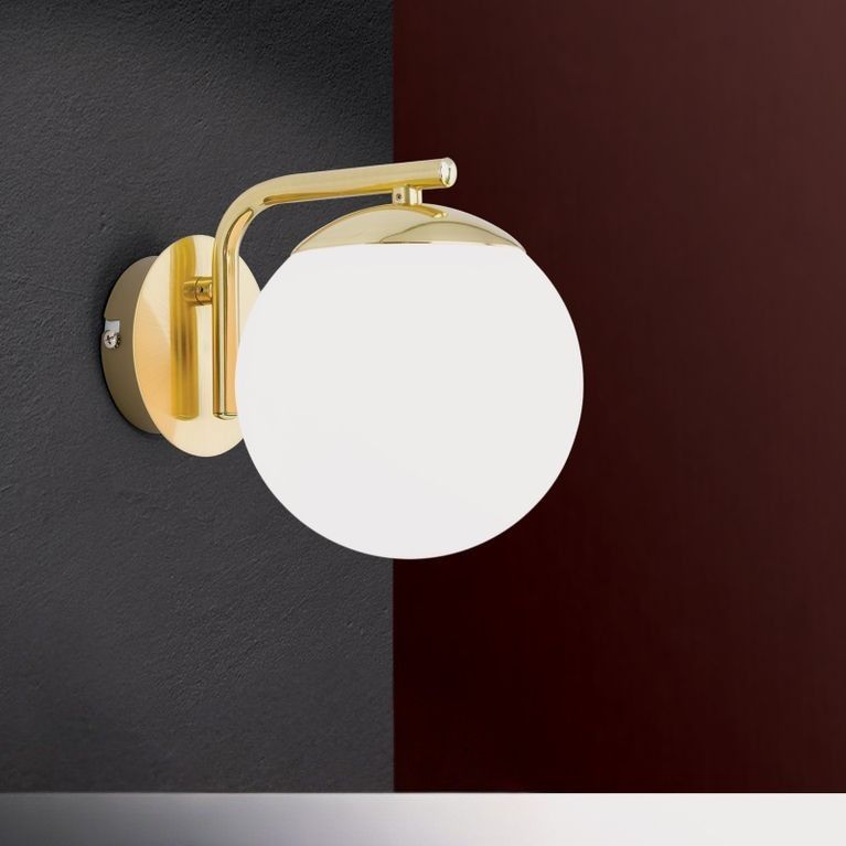 Wandleuchte MADIS, Messing-matt