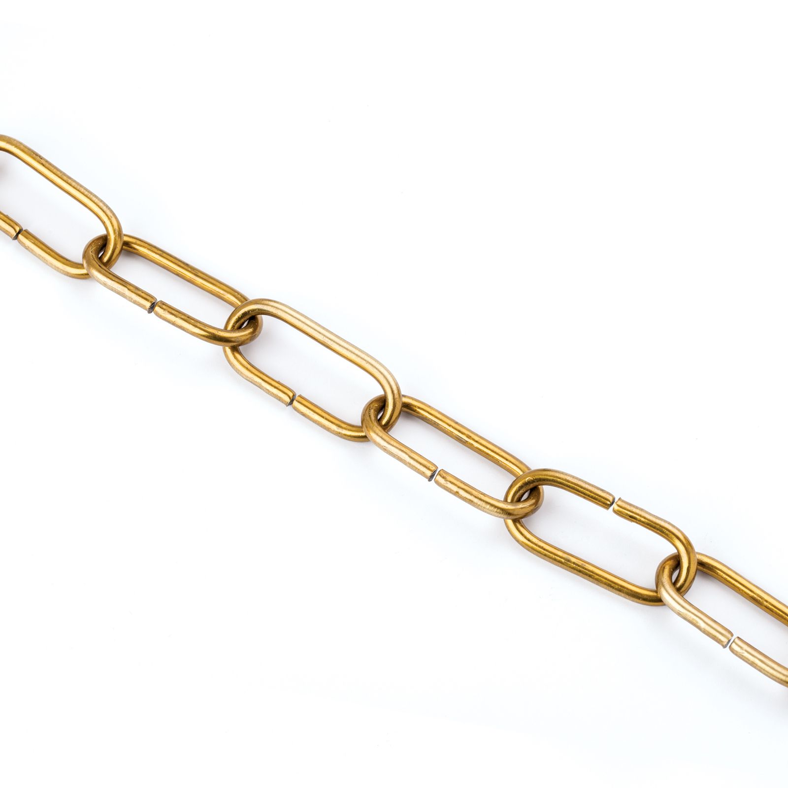 Lamp chain, 48x22x6 mm, 1 m, old brass