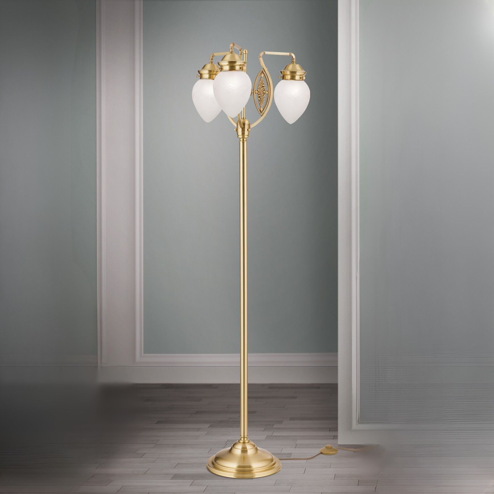 Stojací lampa BUDAPEST, bronz