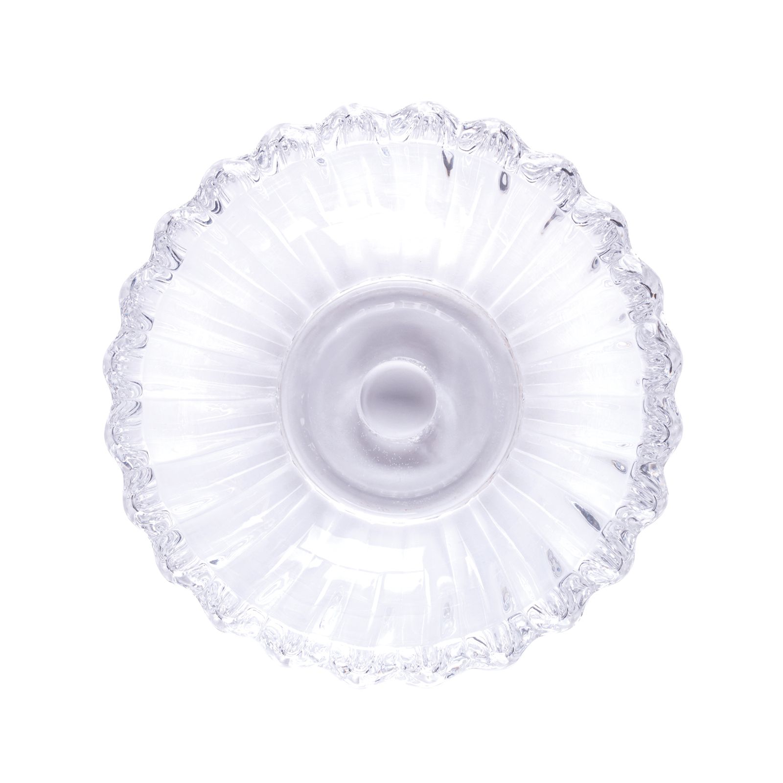 Crystal chandelier crystal, glass bobeche for lower tier, Ø 90 mm, Transparent