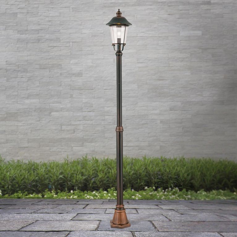 Außenleuchte KENZO, Schwarz kupfer, H216cm