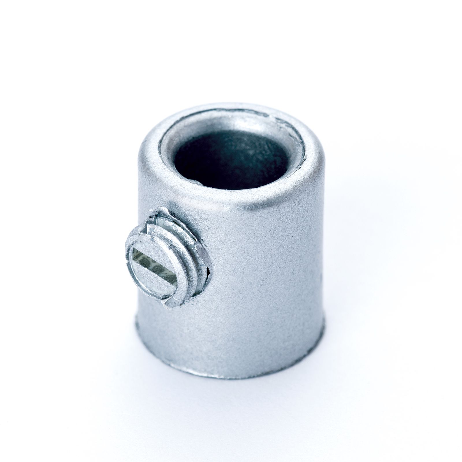 Clamp nipple with M10x1 thread, silver