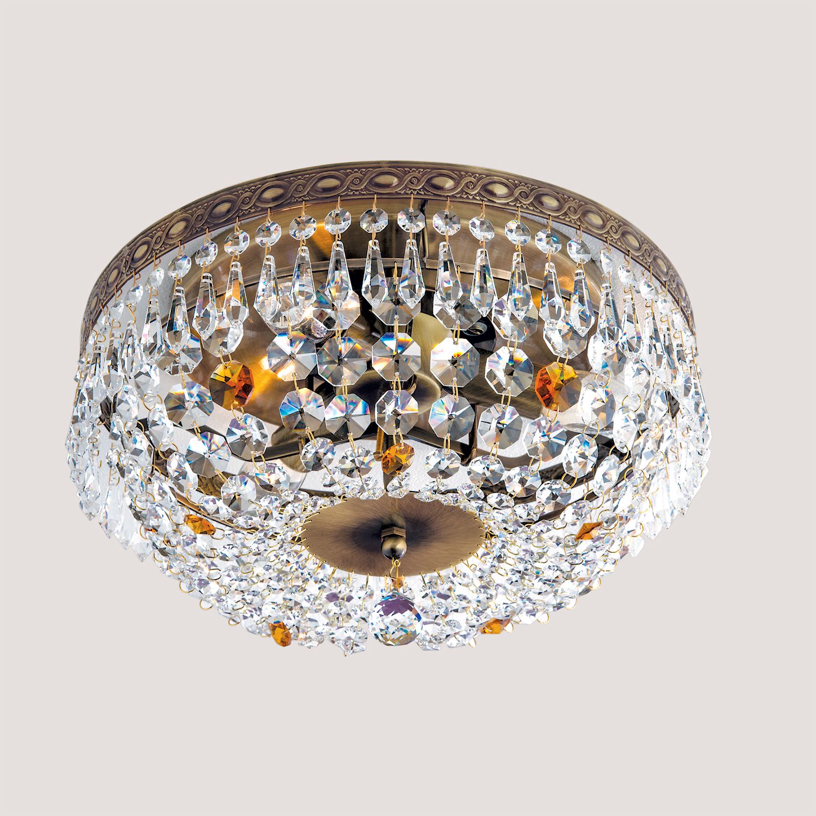 Ceiling chandelier SHERATON, patina, 35 cm