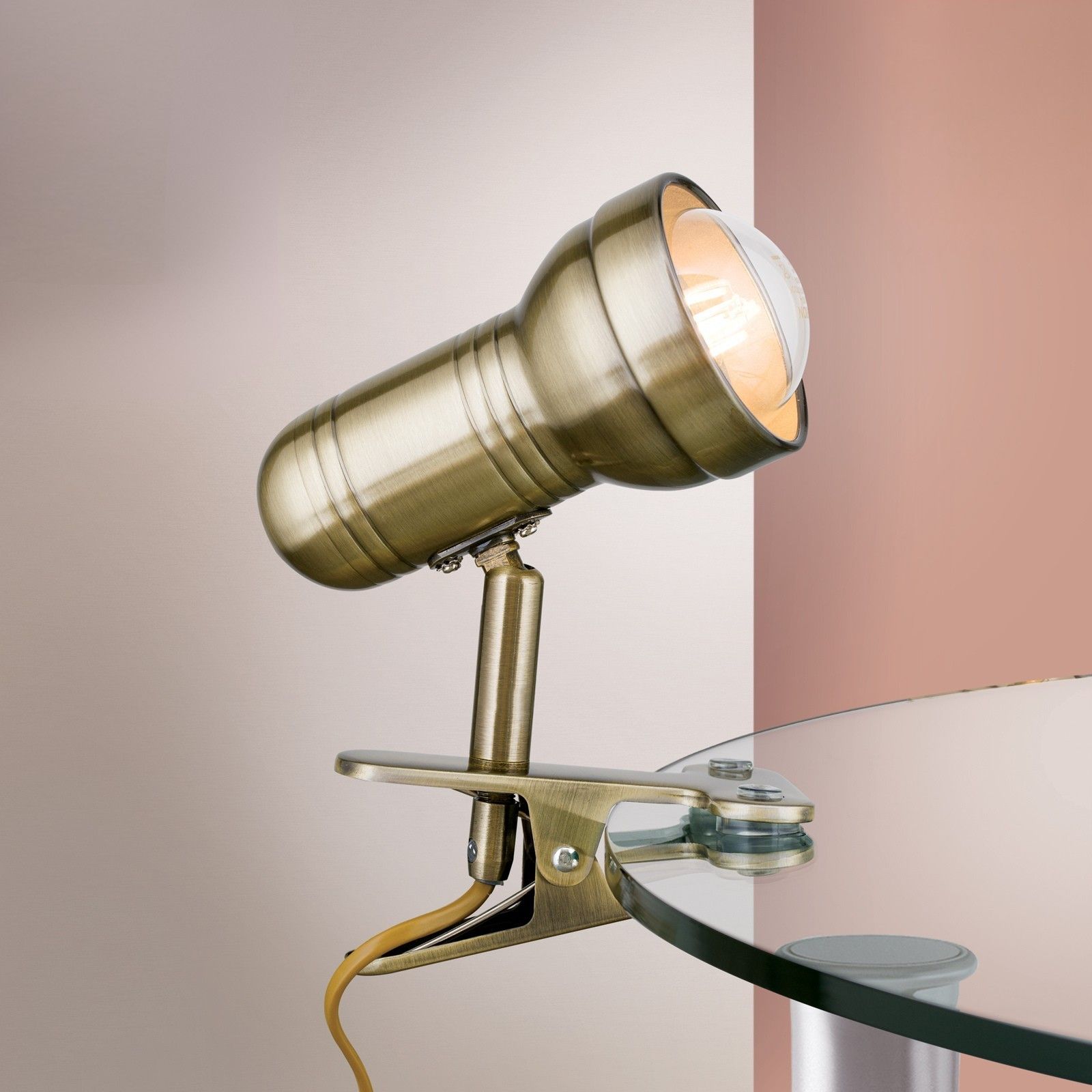 Klemmstrahler WILHELM, Patina, kurz