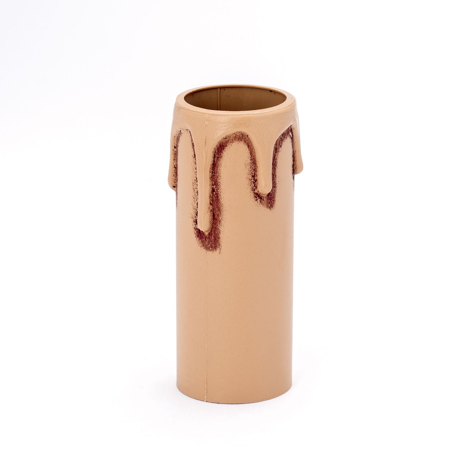 Kerzenhülse mit Tropfen, E14, 65 mm, Antik