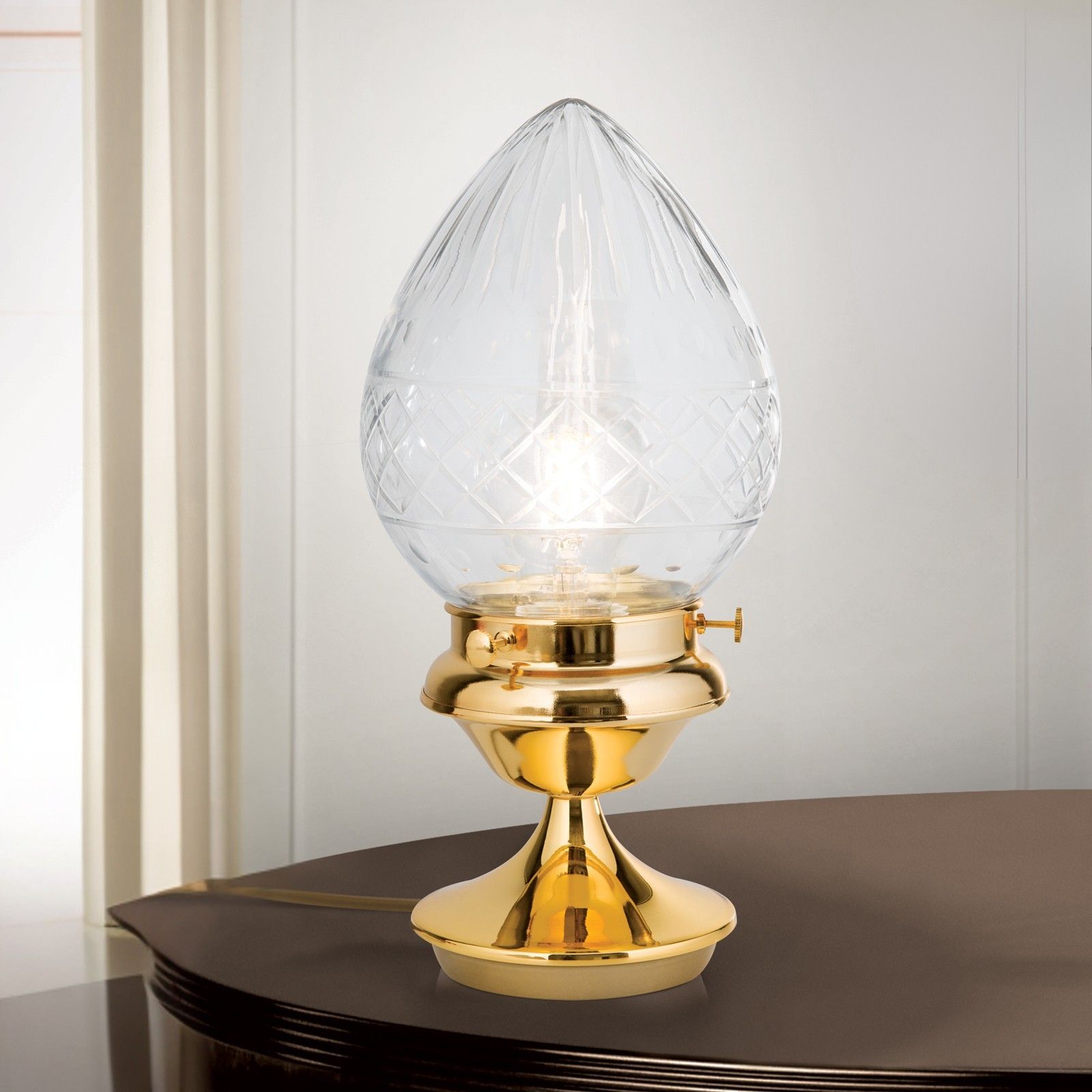 Stolní lampa BUDAPEST, zlatá