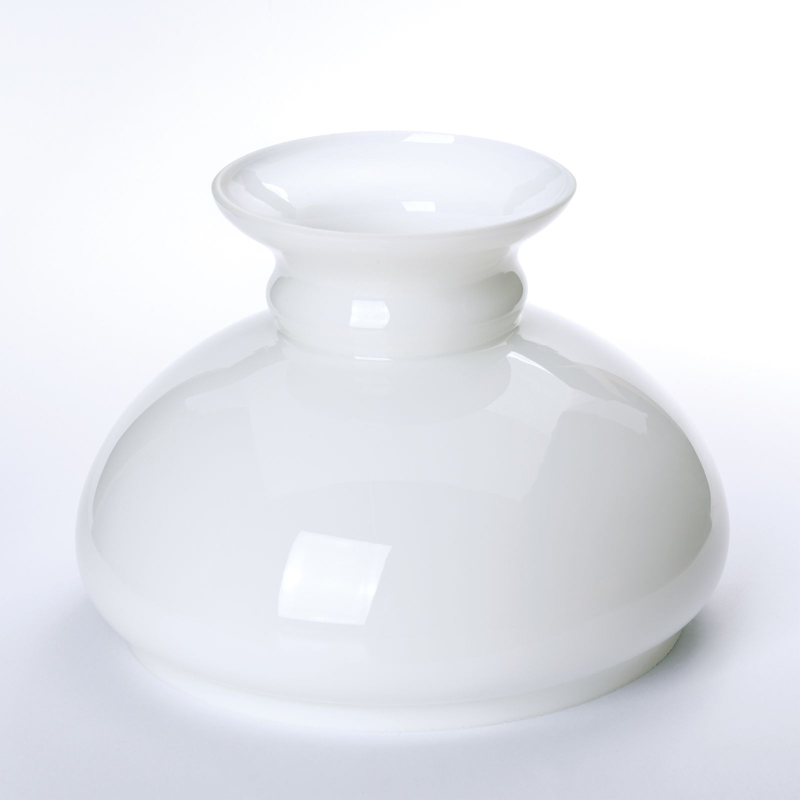 Petroleumlampenschirm 645/205/175, Ø 205 mm, Opal glänzend