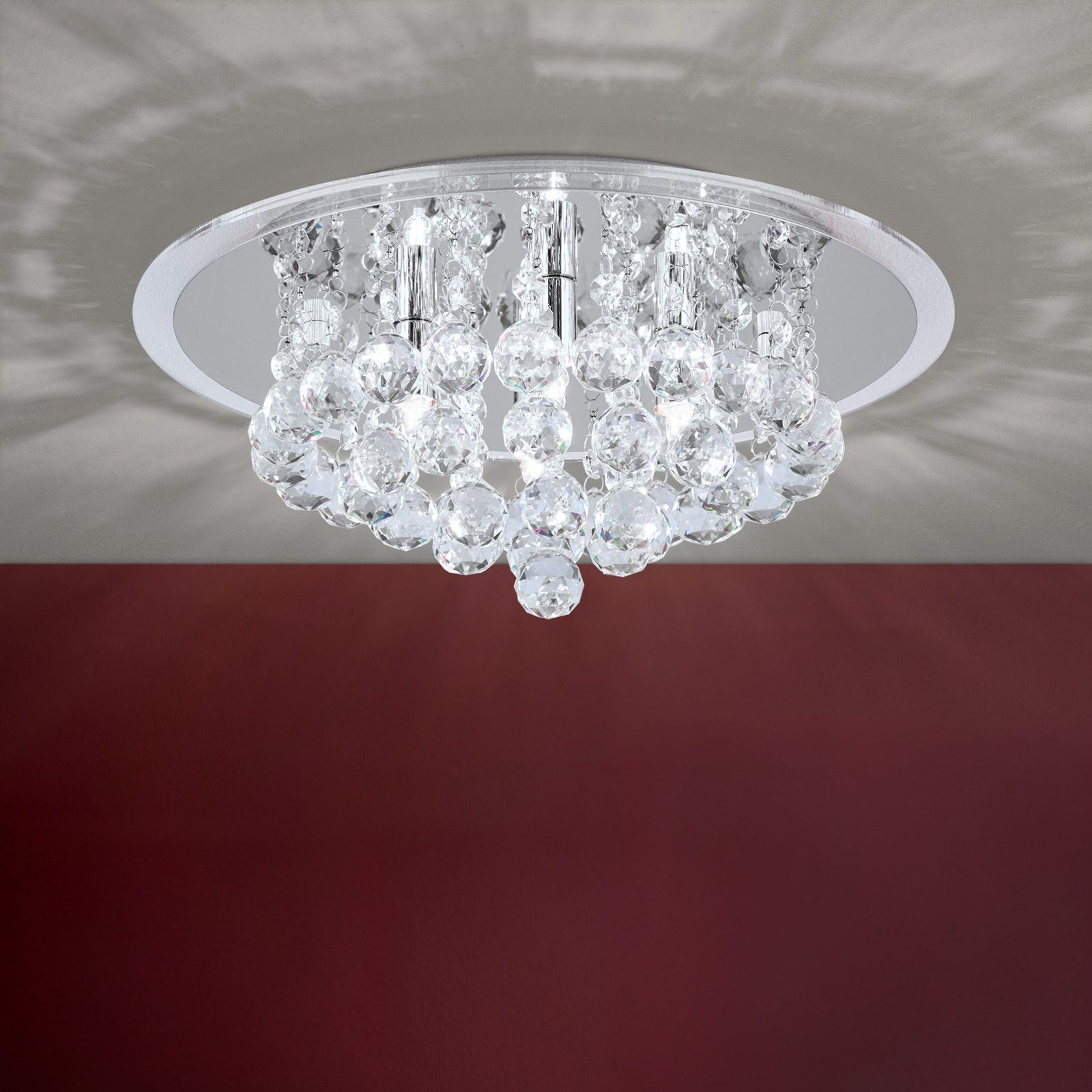 Stropní lustr GLORIA, chrom, 38cm