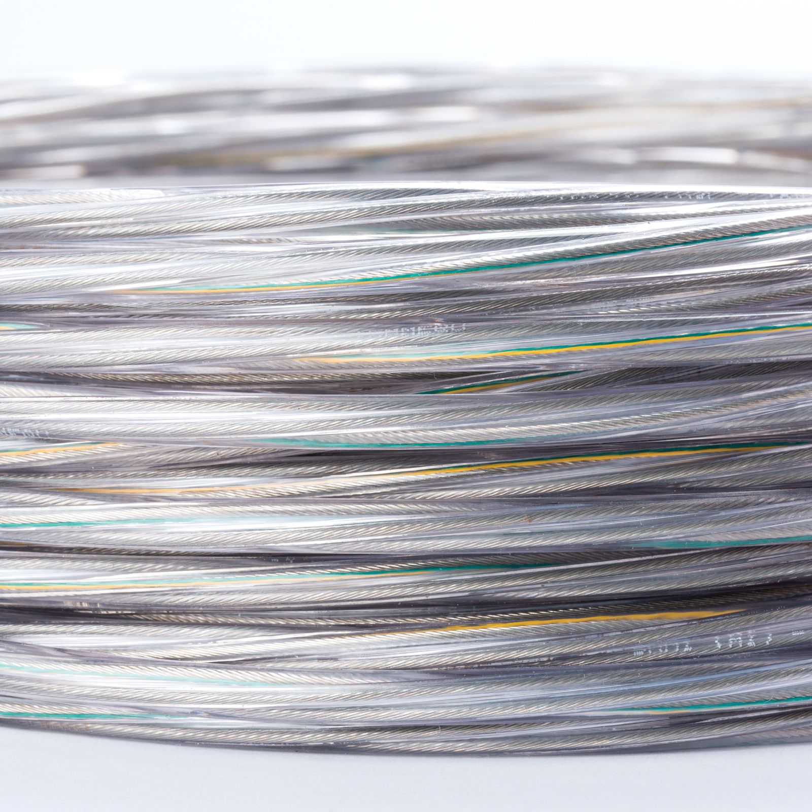 Cable, PVC, 3x0.75mm², 1 m, transparent