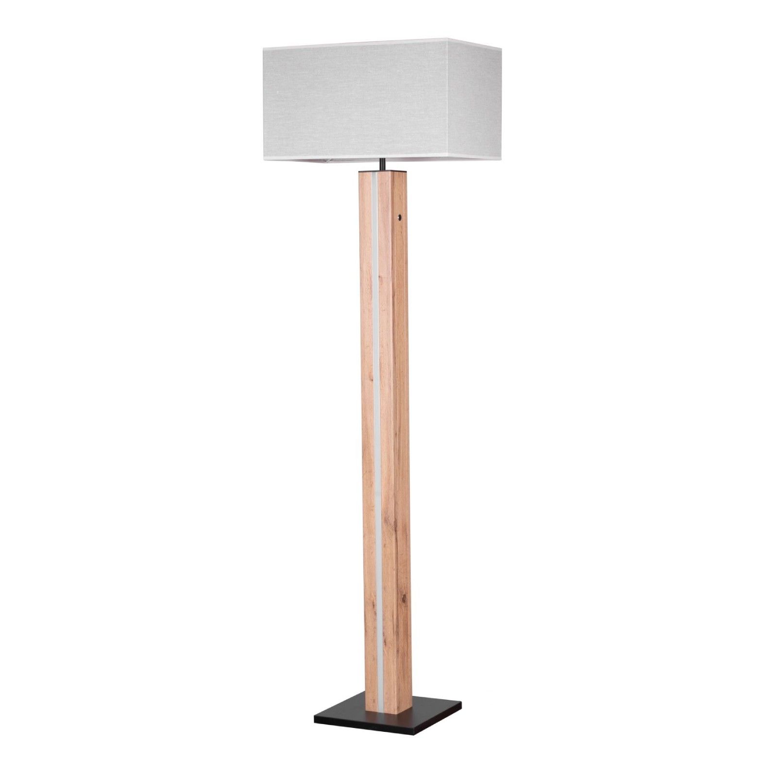 Floor lamp SONAS, oak/black