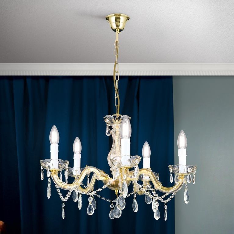 Luster MARIE CLAIRE, 5-flammig, Gold