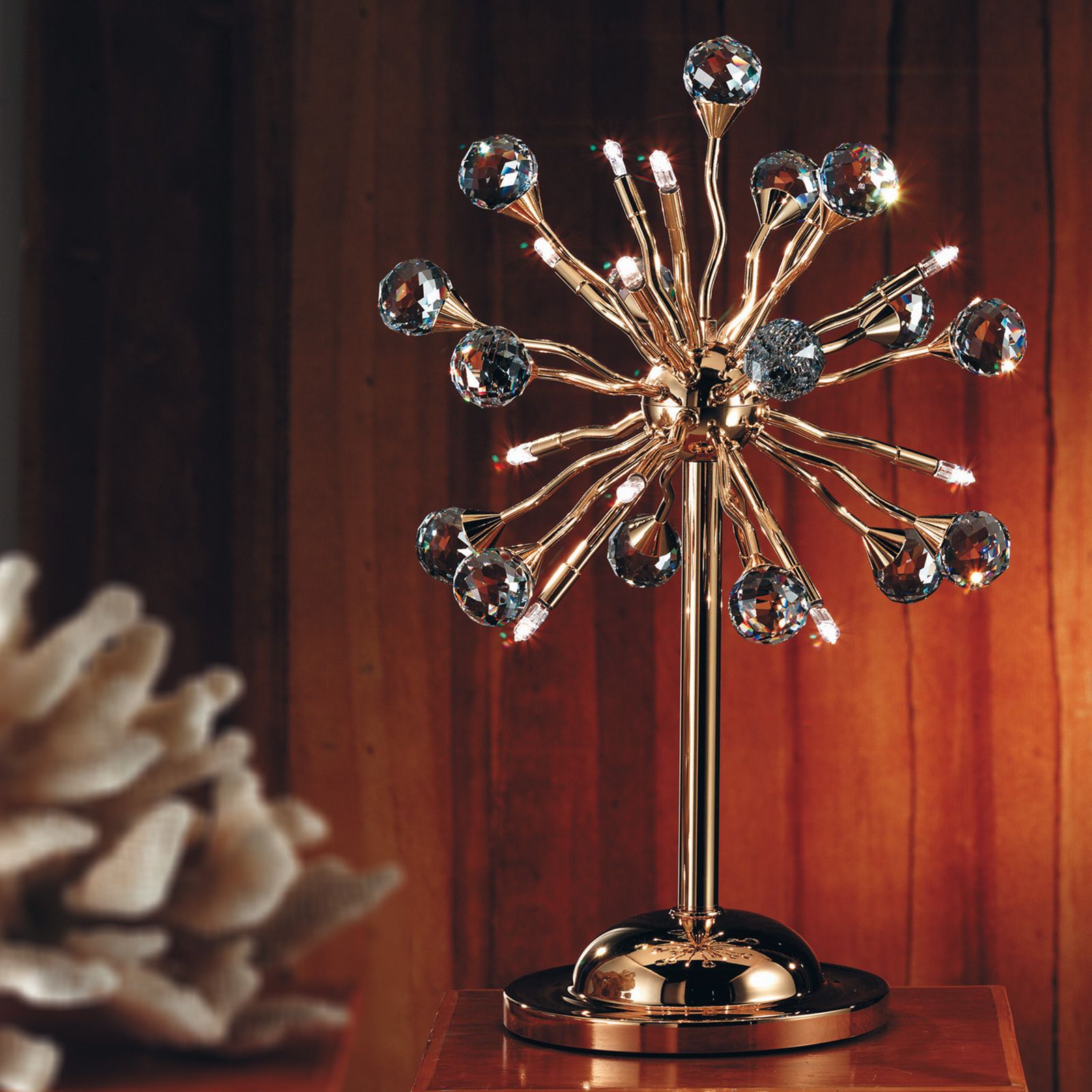 Table lamp GALAXY, 12-lamps, gold