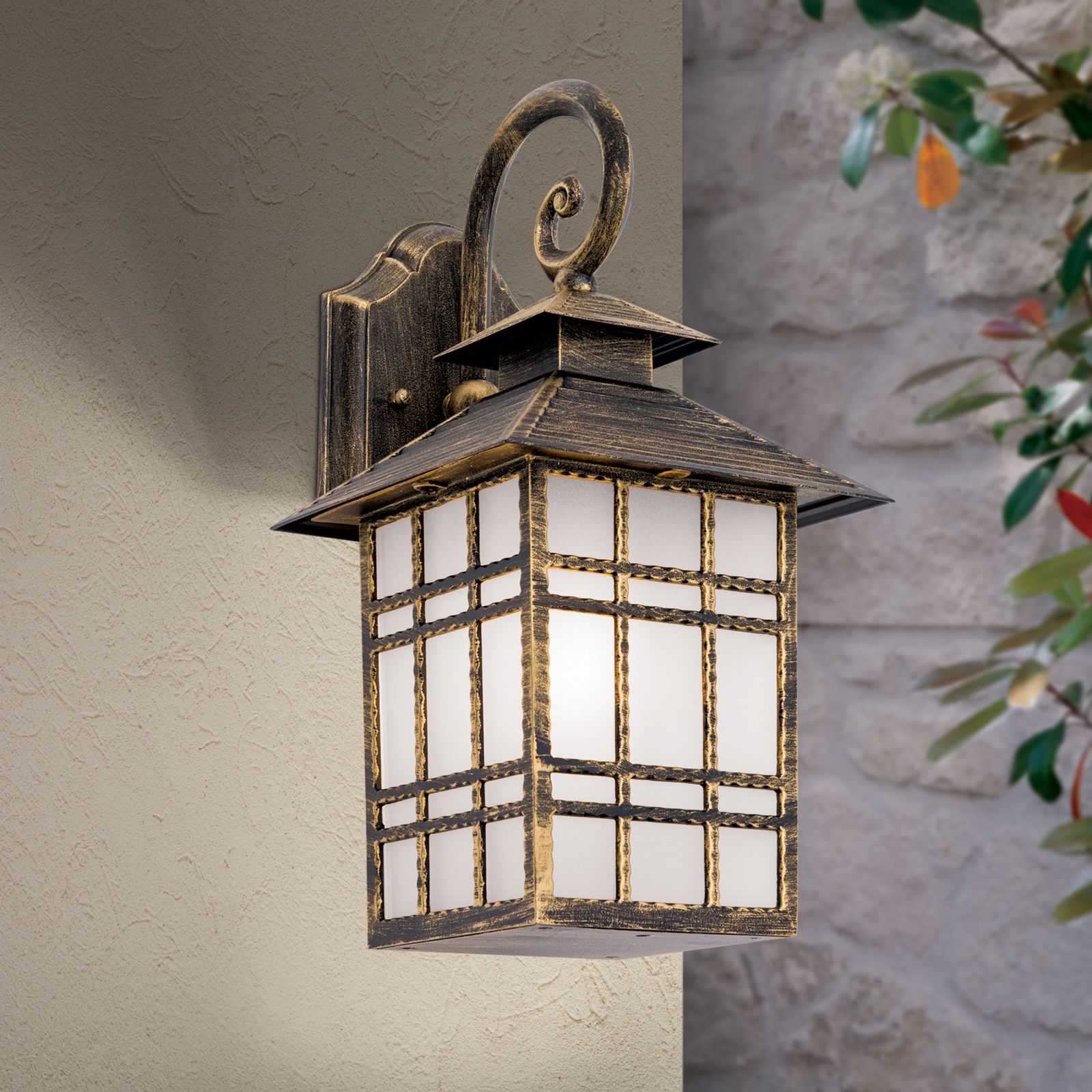 Wandaußenleuchte KIKO, Patina
