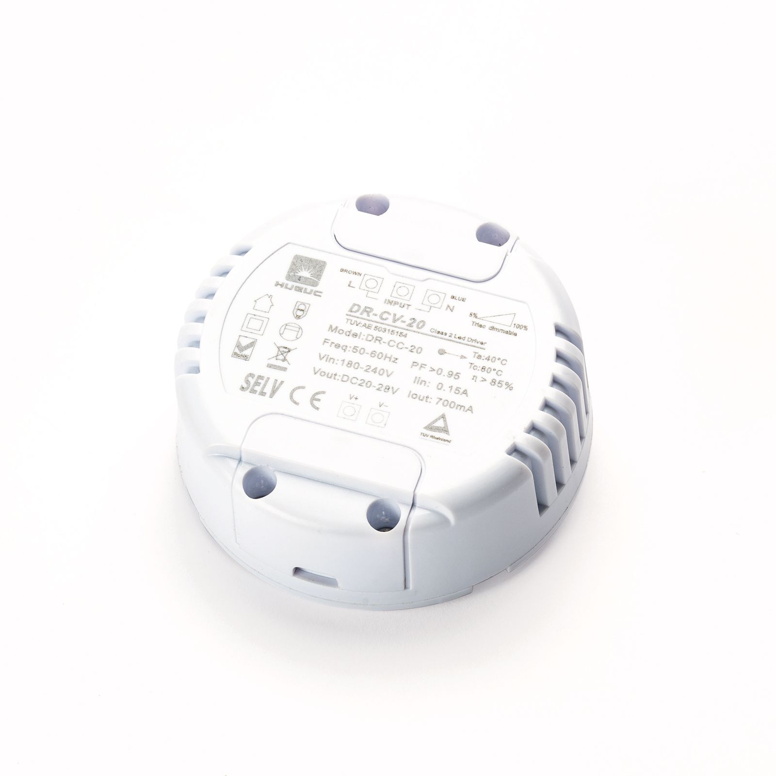 Driver 20p HUARUI DR-CV-20 20W 700mA, dimmable