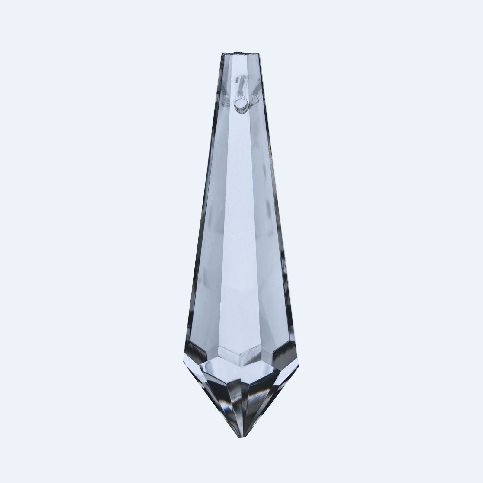 Chandelier crystal pointed crystal, 38x14mm, transparent