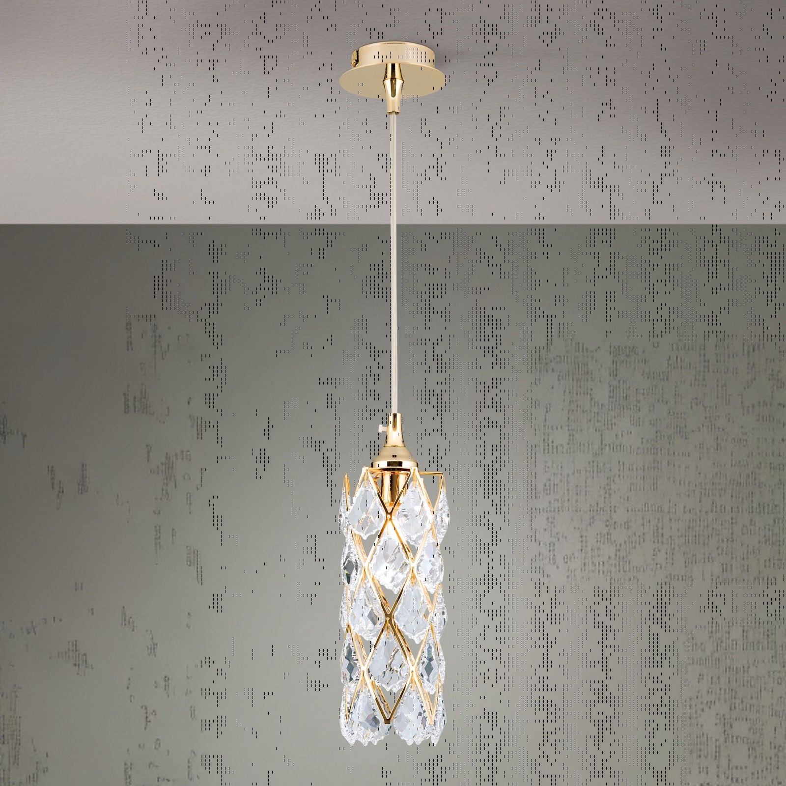 Pendant lamp RITA, gold