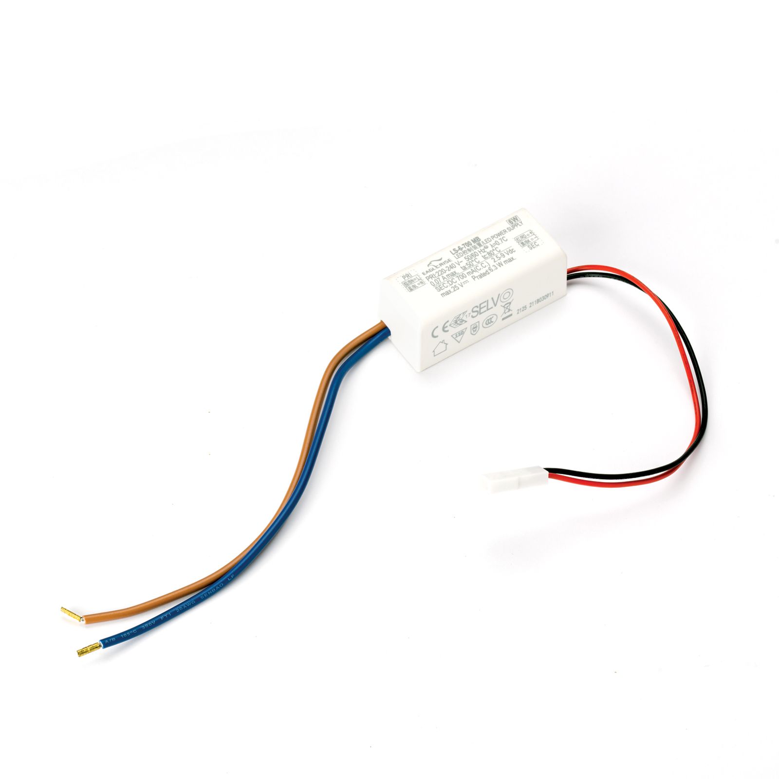 Driver 6.3a EAGLERISE LS6-700MB 700mA 6.3W, non-dimmable