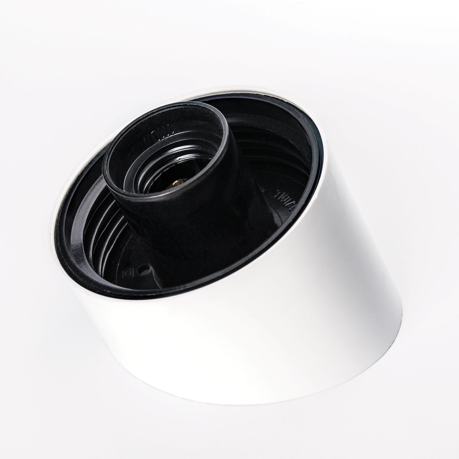 Wandleuchte ohne Glas E27, 40 W, Weiß