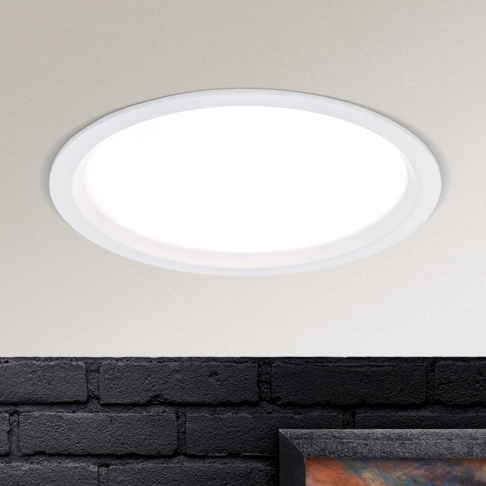 Recessed spotlight SPOCK, white, 17cm
