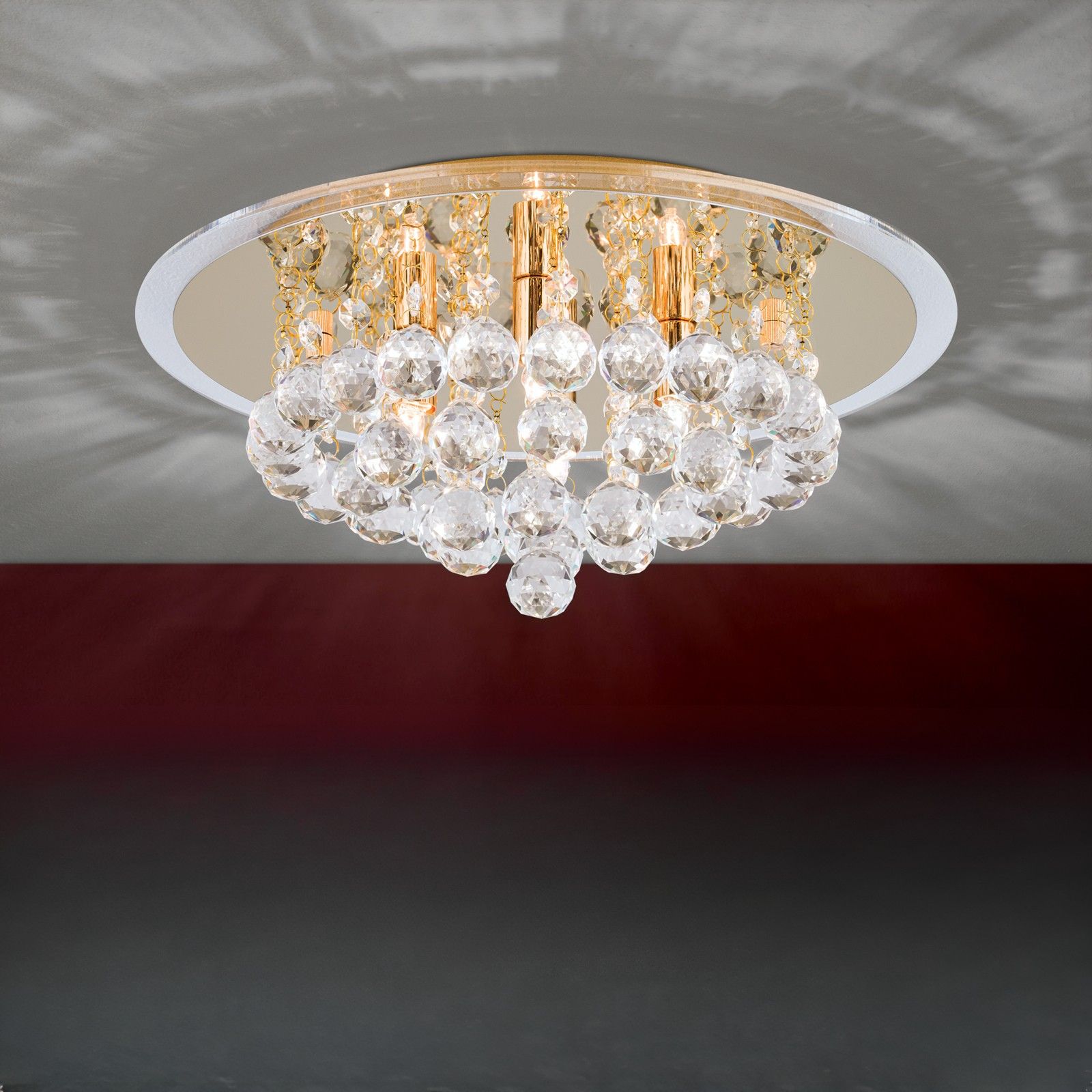 Deckenluster GLORIA, Gold, 38cm